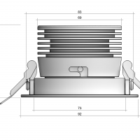 Point COB (RAL9003 — 4K/10W/60deg)