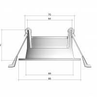 Armatürler POINT (RAL9005 — GU10)