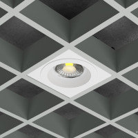 Armatürler HOKASU DOT Grilyato-100 (RAL9003 — 3.5K/40W/38deg/VB)