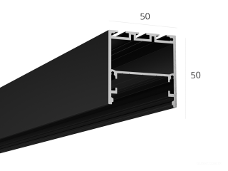 Profil HOKASU S50 ral9005 (difüzörsüz) — 6000mm