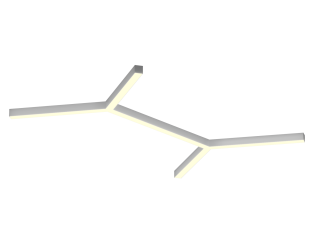 Armatürler HOKASU Molecule S50 (RAL9003/6x634mm/LT70 — 3K/80W)