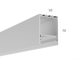 Profil HOKASU 50/70 ral9003 (difüzörsüz) — 6000mm