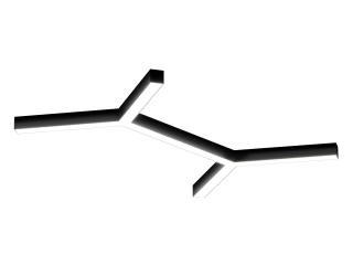 Armatürler HOKASU Molecule S50 (RAL9005/6x410mm/LT70 — 4K/52W)