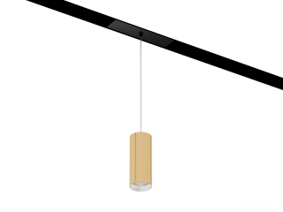 Armatürler HOKASU OneLine Tube Hang (GOLD/D40/100mm/Lens — 4K/7W/15deg)