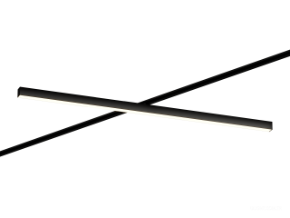 Raylı armatürler HOKASU S50 TR2 (RAL9005/1250mm/LT70 — 4K/48W)