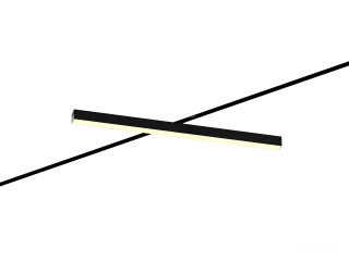 Raylı armatürler 6063 5050 TR2 (RAL9005/1000mm/LT70 — 3K/38W)