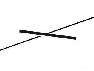 Raylı armatürler 6063 5050 TR2 (RAL9005/1000mm/LT70 — 4K/38W)