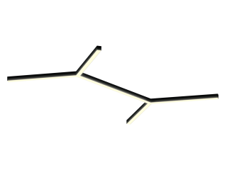 Armatürler HOKASU Molecule S50 (RAL9005/6x819mm/LT70 — 3K/104W)