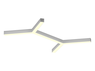 Armatürler HOKASU Molecule S50 (RAL9003/6x410mm/LT70 — 3K/52W)