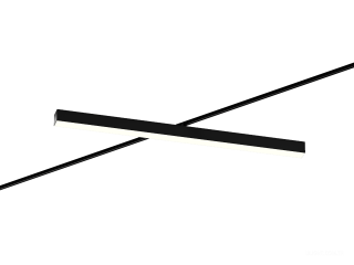 Raylı armatürler 6063 5050 TR4 (RAL9005/1000mm/LT70 — 4K/38W)