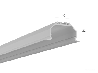 Profil HOKASU 49/32 IN ral9003 (difüzörsüz) — 2500mm