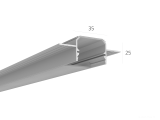 Profil HOKASU 35/25 edgeless LT70 (difuzorlu) — 2500mm