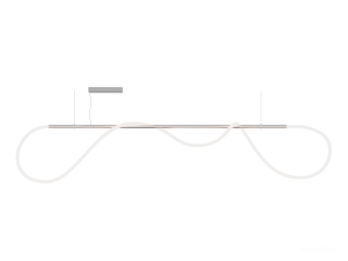 Askılı armatürler HOKASU GhostLight (SILVER/2000mm — 3K/77W/4000mm/360deg)