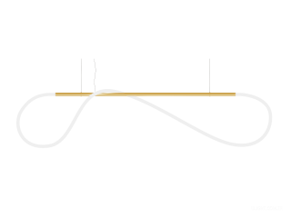 Askılı armatürler HOKASU GhostLight (GOLD/1500mm — 3K/55W/3000mm/360deg)