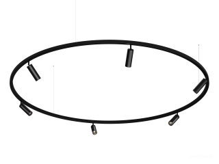 Askılı armatürler HOKASU PL1 (RAL9005/2000mm— 4K/60W/38deg)