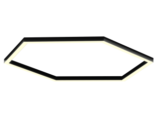 Armatürler HOKASU Hexagon S50 (RAL9005/824*6mm/LT70 — 3K/104W)