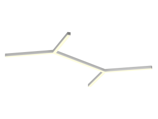 Armatürler HOKASU Molecule S50 (RAL9003/6x819mm/LT70 — 3K/104W)