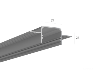 Profil HOKASU 35/25 edgeless (difüzörsüz) — 2500mm