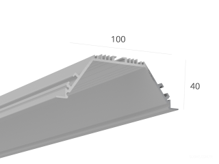 Profil HOKASU 100/40 IN ral9003 (difüzörsüz) — 6000mm