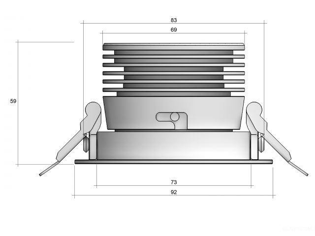 Point COB (RAL9005 — 3K/10W/60deg) | 2014ddee0d1b64b0773eb076c02ecf2f