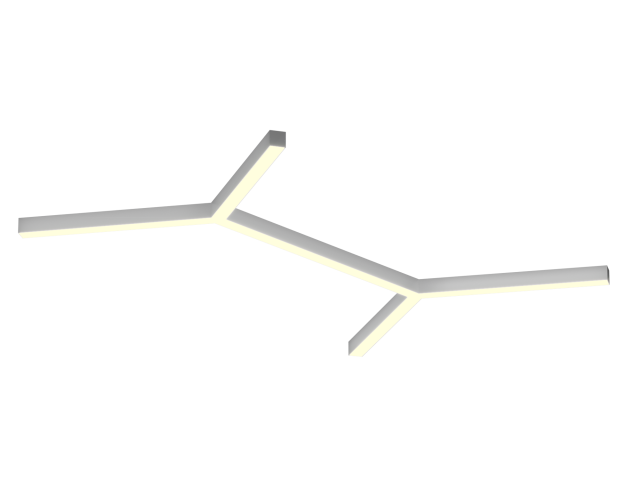 Armatürler HOKASU Molecule S50 (RAL9003/6x634mm/LT70 — 3K/80W)