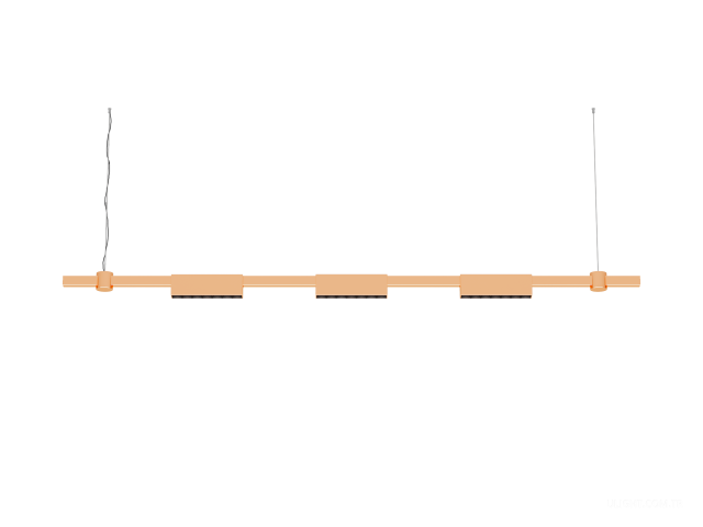 Askılı armatürler HOKASU PL11 (GOLD/1500mm – 190mm/3K/10.5W/40deg)