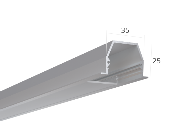 Alüminyum LED profil LINE 3525 IN | 370cee91d127814bc11aafe340f2cd54