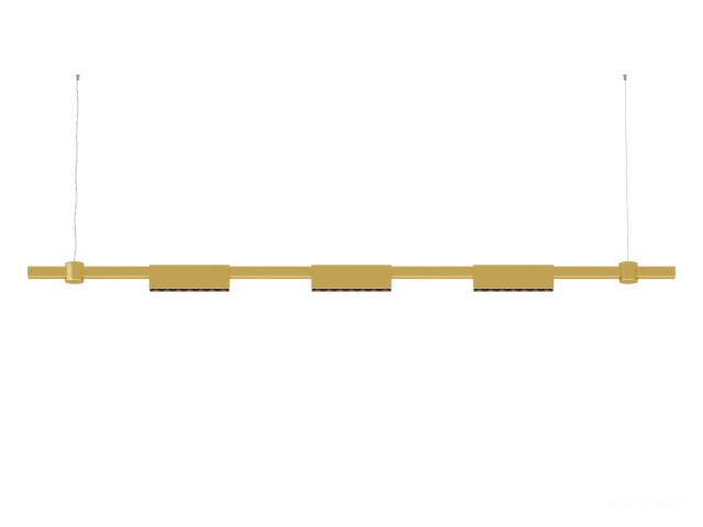 Askılı armatürler HOKASU PL11 (GOLD/1500mm – 190mm/3K/10.5W/40deg)