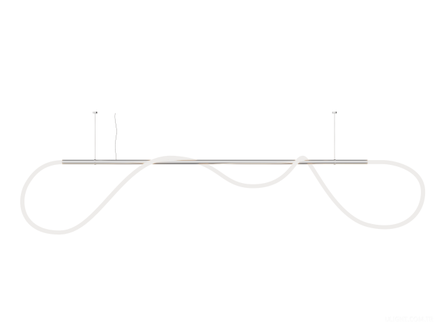 Askılı armatürler HOKASU GhostLight (SILVER/2000mm — 3K/77W/4000mm/360deg)