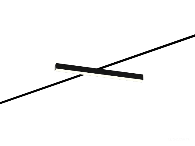 Raylı armatürler 6063 5050 TR2 (RAL9005/750mm/LT70 — 4K/28W)