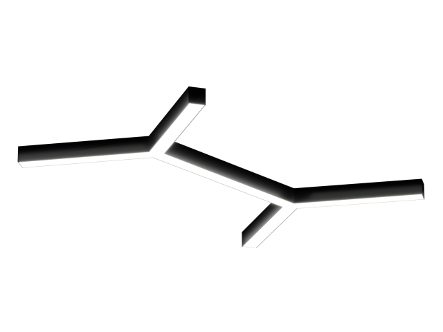 Armatürler HOKASU Molecule S50 (RAL9005/6x410mm/LT70 — 4K/52W)