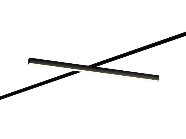 Raylı armatürler HOKASU S50 TR2 (RAL9005/1000mm/Prizma — 4K/38W)