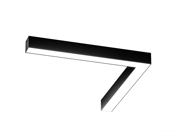 Armatürler HOKASU Corner S50 (RAL9005/830x830mm/LT70 — 4K/35W)