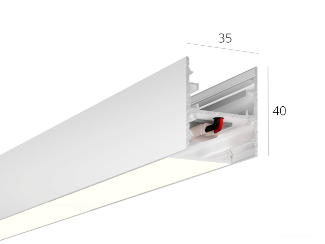 Lineer armatürler HOKASU 35/40 U&D noPS (RAL9003/500mm/LT70 — 4K/11W) | 35-40-белый-дневной