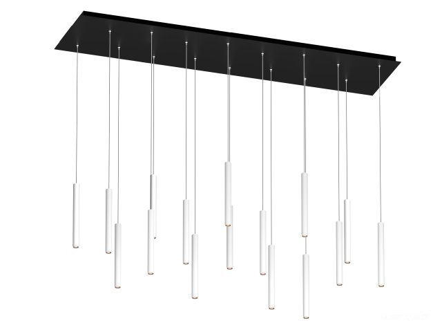 Askılı armatürler HOKASU PL14 (RAL9003+B/D40/320mm — 4K/80W/10deg)