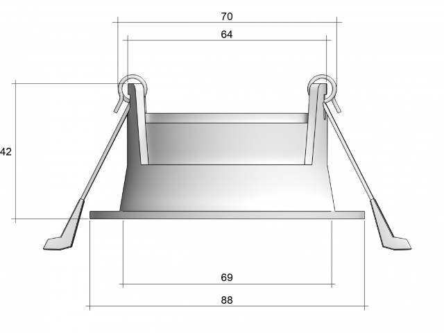 Armatürler POINT (RAL9003 — GU10) | hokasu point