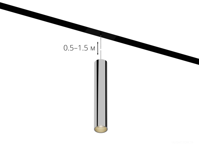 Armatürler HOKASU OneLine Tube Hang (SILVER/D55/320mm — 3K/10W/23deg)