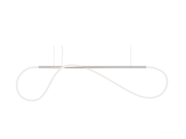 Askılı armatürler HOKASU GhostLight (SILVER/1500mm — 4K/55W/3000mm/360deg)