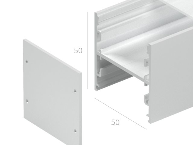 Profil HOKASU S50 Up&Down Anod (difüzörsüz) — 6000mm | 2e24375cefaa753852f274309ce8e8f8