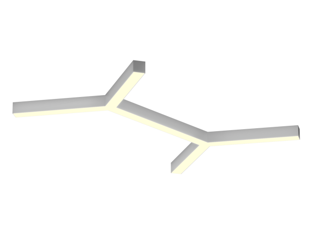 Armatürler HOKASU Molecule S50 (RAL9003/6x410mm/LT70 — 3K/52W)