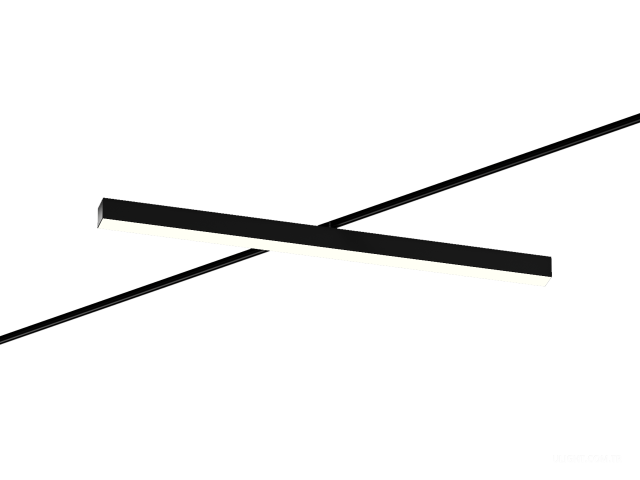 Raylı armatürler HOKASU S50 TR4 (RAL9005/1000mm/Prizma — 4K/38W)