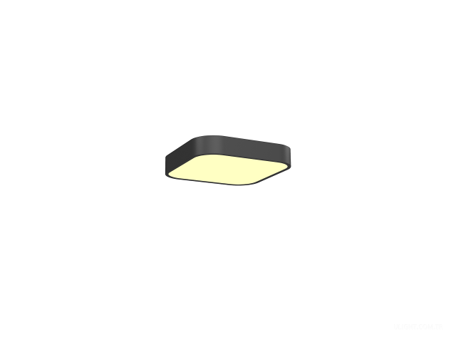 Armatürler askılı HOKASU Square-R B 3K (21W/312x312)