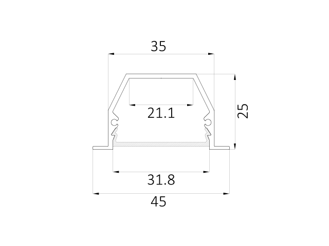 Armatürler HOKASU LS IN (ral9005/4K/6w/10deg – 187.8mm/7)