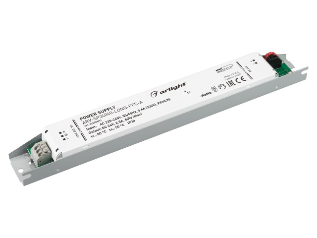 Güç kaynağı ARV-SP24060-LONG-PFC-A (24V, 2.5A, 60W)   | 025594(1)-1.jpg