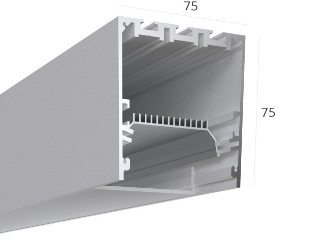 Profil HOKASU S75 ral9003 LT70 (difuzorlu) — 5000mm