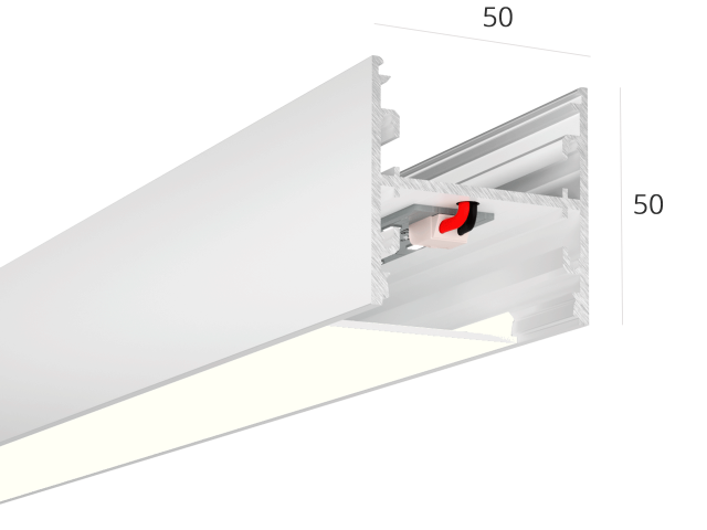 Lineer armatürler HOKASU S50 U&D noPS (RAL9003/500mm/LT70 — 4K/11W)