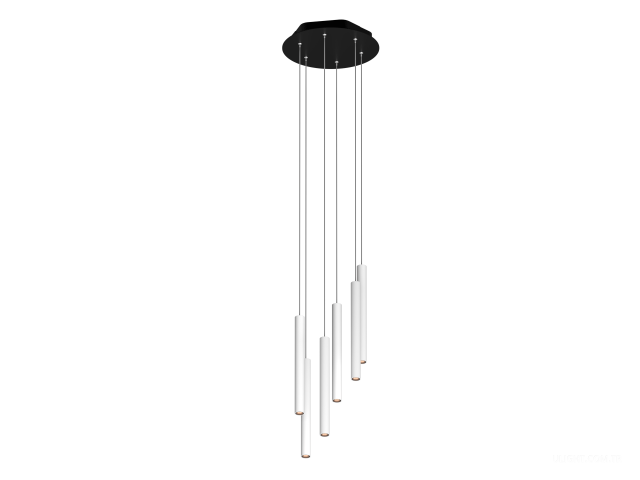 Askılı armatürler HOKASU PL14 (RAL9003+B/D40/320mm — 4K/30W/40deg)