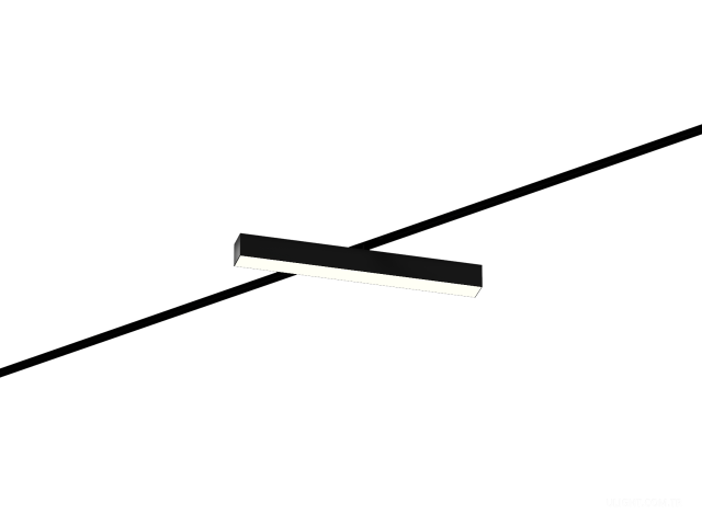 Raylı armatürler 6063 5050 TR2 (RAL9005/500mm/Prizma — 4K/19W)