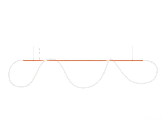 Askılı armatürler HOKASU GhostLight (COPPER/2500mm — 3K/96.8W/5000mm/360deg)