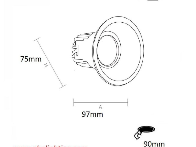 Gömme aydınlatma POINT-2 10w 4000K RAL9010 | jgebfd2zx2h6ywf7kamj